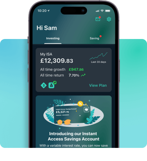 Prime Broker plans on dashboard showing investments separated by type. Information provided in this image does not show actual performance and is not intended to show potential investment growth.